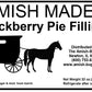 Amish Pie Filling - Two 32 Oz Jars (Blackberry)