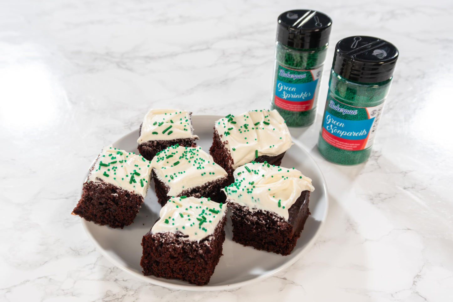 Bakerpan Green Nonpareils Sprinkles - 7 Ounces Green Sprinkles For Cake Decorating, Edible Nonpareils For Cupcakes, Ice Cream (M