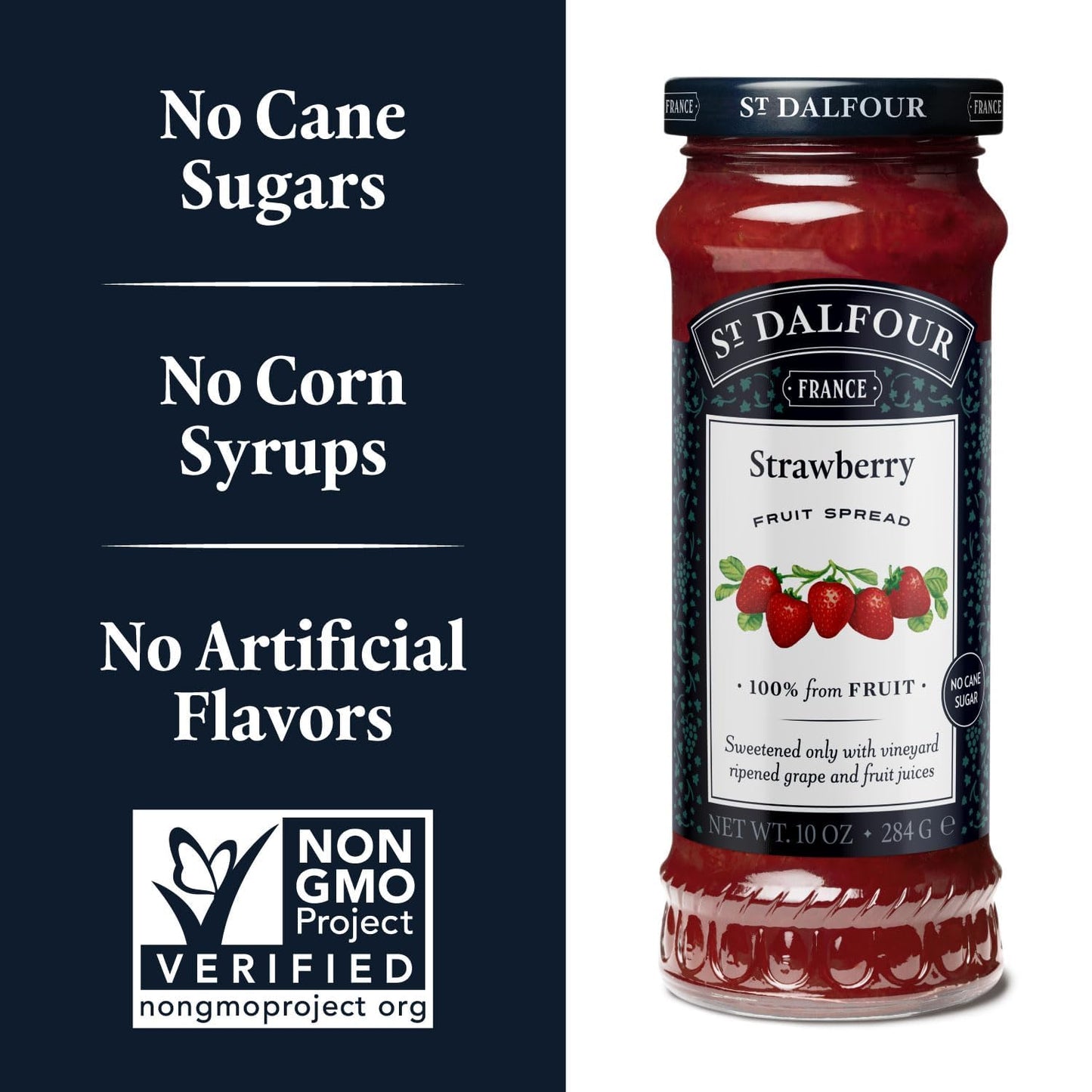 St. Dalfour Strawberry Conserves - 10 Oz - 2 Pk