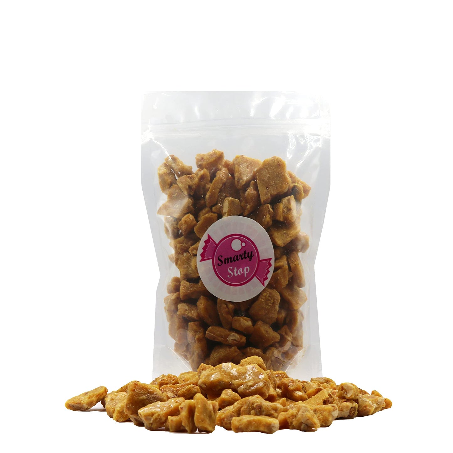 Home Style Peanut Brittle Candy by Smarty Stop - 1 Pound Pack, Delicious Crunchy Treat for Snacking and Gifting