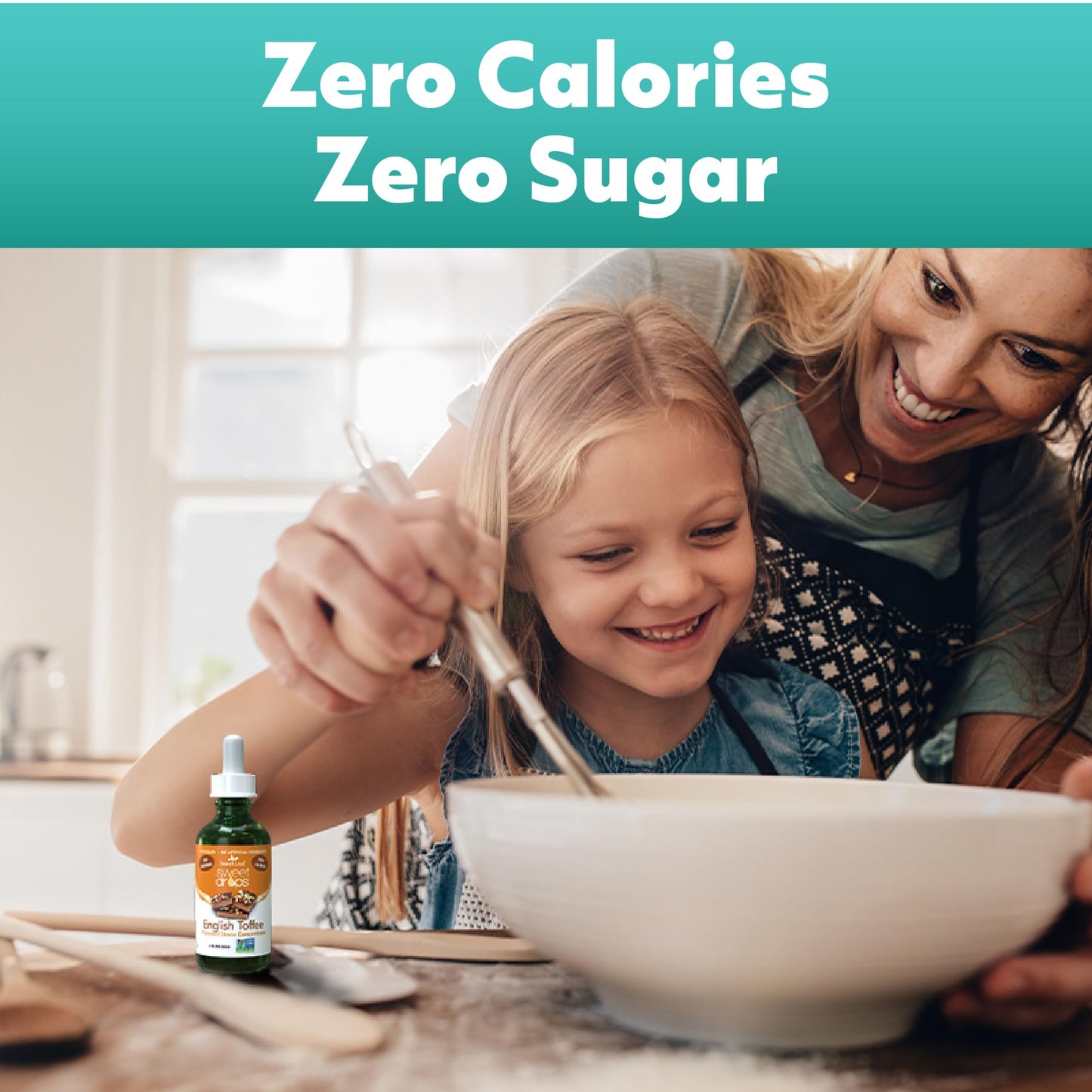 SweetLeaf Sweet Drops- Flavored Stevia Liquid Sweetener  Organic Stevia Extract  Zero Calories  Gluten Free  Keto Friendly  Non GMO  Natural Flavor  Sugar Alternative - Peppermint  2 Fl Oz (Pack of 1)