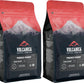 French Roast Coffee, Whole Bean, Dark Roast, Fresh Roasted, 16-ounce (Pack of 2)