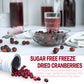 Freeze Dried Cranberries, 2.64Oz/75G Whole Frozen Cranberries, Freeze Dried Fruit, Camping Food & He-Althy Fruit Snacks, 100% Na
