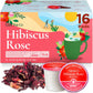 Gya Tea Co Hibiscus Rose Black Tea Pods - Caffeinated, Smooth, 16 Count, Enjoy Hot or Iced