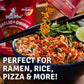 Maemai Medium Spice (Spicy) - Crispy Onions & Garlic Flakes - Crunchy All-Purpose Seasoning, Keto, Salad Toppings, Fried Onions - Ramen, Rice Seasoning, Vegan, Gluten-Free | 3.17Oz (90G)