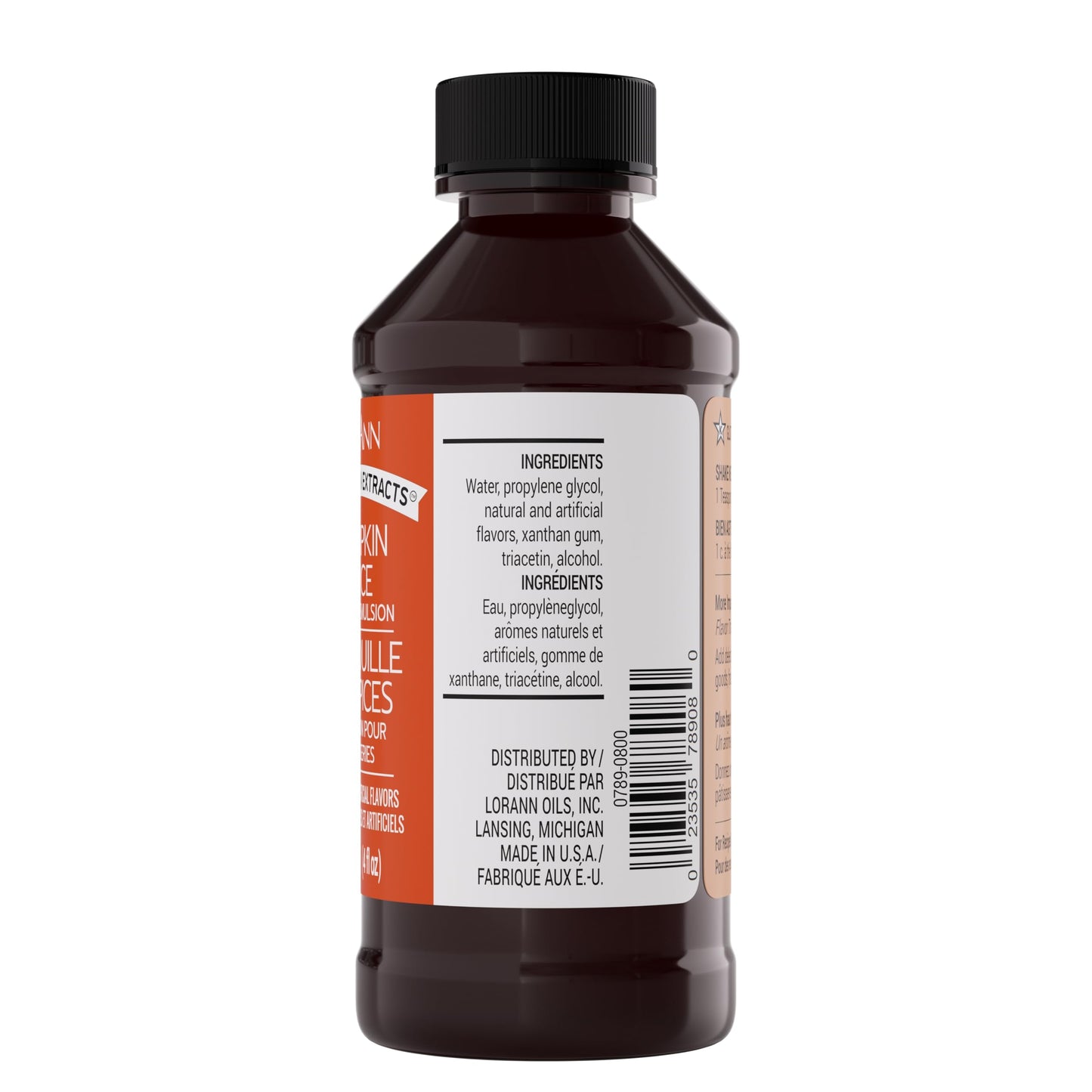 LorAnn Oils Pumpkin Spice Bakery Emulsion, 4 Fl Oz, Tan to Brown, Gluten-Free, Keto-Friendly, Model 154837