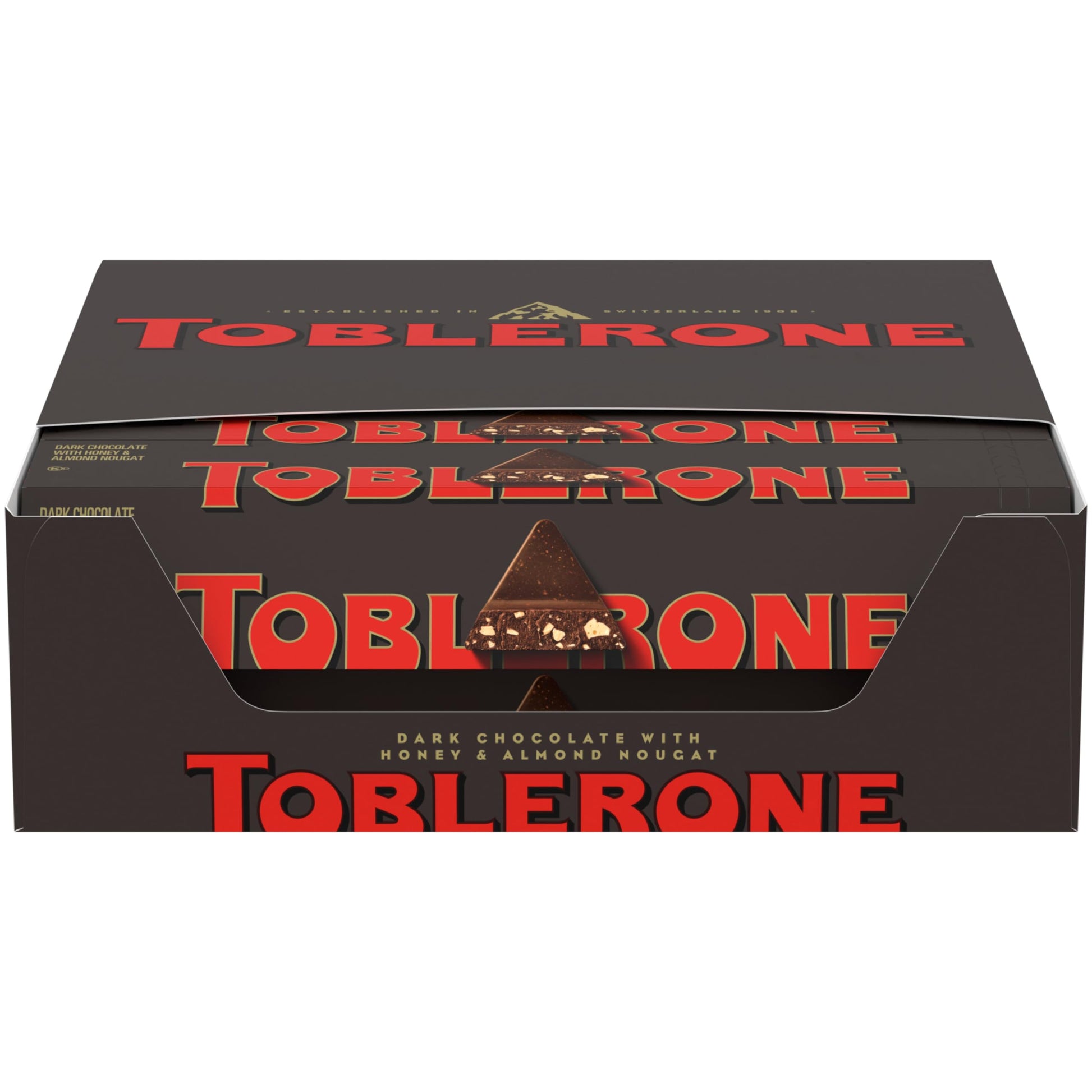 Toblerone Dark Chocolate Bar With Honey And Almond Nougat, 20 - 3.52 Oz Bars