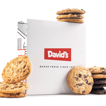 David'S Cookies Assorted Cookies In Carton Pack | Delicious Homemade Treats, Freshly-Baked Gourmet Food Cookie Gift Snacks - Gre