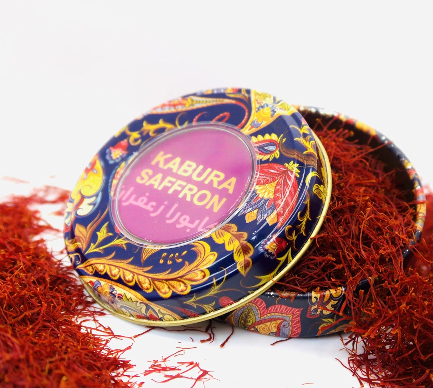 Kabura Saffron, Authentic Afghanistan Saffron Threads All-Red Saffron Spice for Tea, Rice, Milk, Soups, Chicken, Curry, Dessert,