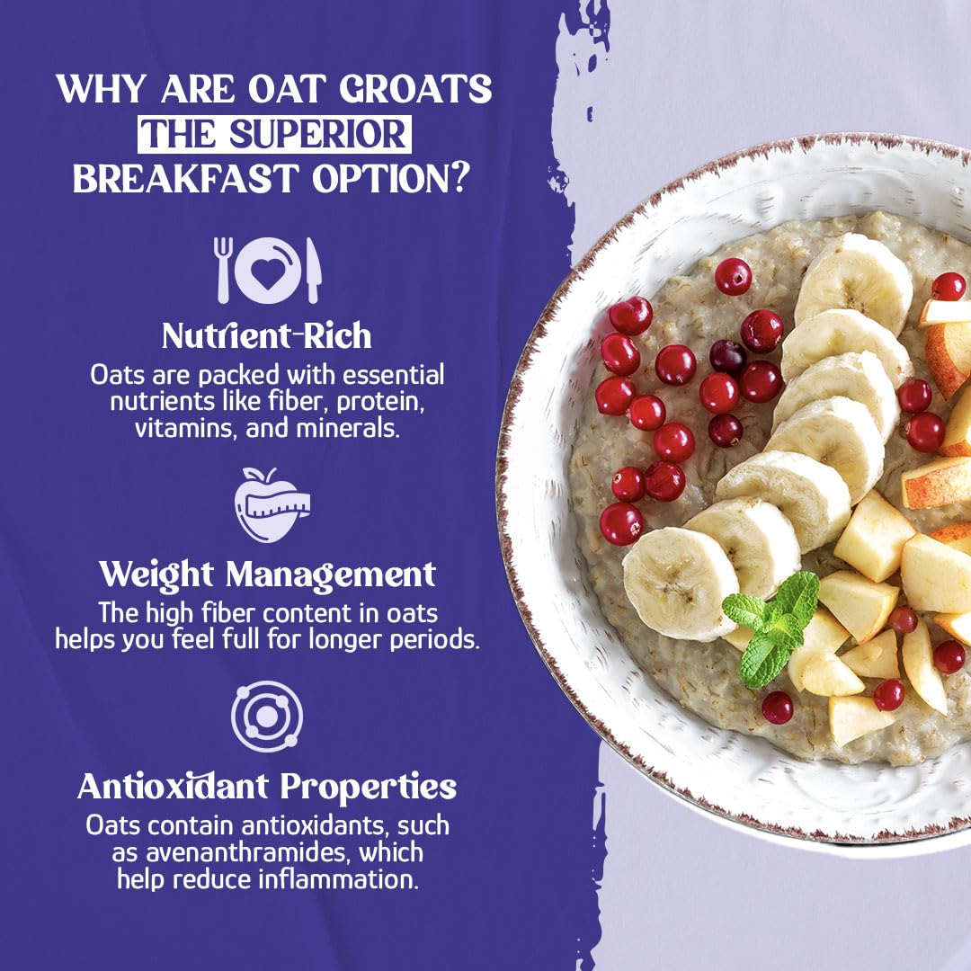 Grain Millers Oat Groats, Bulk, Organic, Steel Cut, Irish Oatmeal, Non Gmo, 50 Lbs From Country Life
