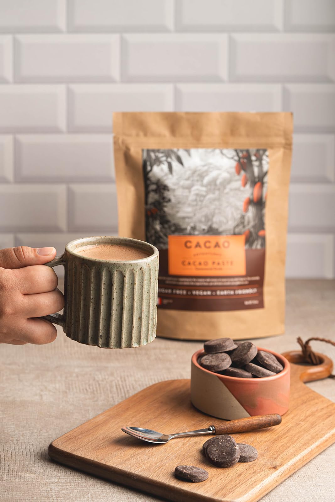 Cacao Adventures Ceremonial Grade Cacao 100% Pure Dairy Free Vegan Unsweetened 8 oz High large online retailer Basin