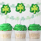 12 Shamrock Lollipops - St Patricks Day Candy And Party Favors - Irish Candy