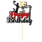 1Pc Happy 12Th Birthday Basketball Cake Topper Glitter Basketball Sports Cake Pick Cheers To 12 Years Birthday Cake Decoration F