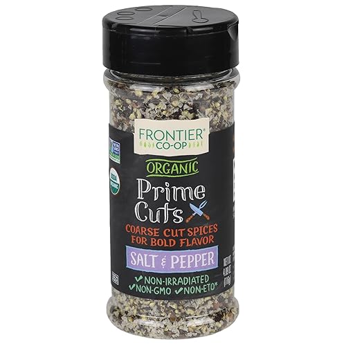 Frontier Prime Cuts Salt & Pepper, Organic, 4.09 Ounce