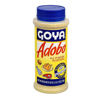 Adobo All Purpose Seasoning without Pepper by Goya, Poultry, Seafood, Meat, and Vegetable Seasoning, Fat Free and Calorie Free L
