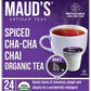 Maud'S Organic Chai Tea (Spiced Cha-Cha Chai), 24Ct. Solar Energy Produced Recyclable Single Serve Spiced Chai Tea Organic Black