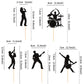 Ercadio 25 Pack Rock Band Cupcake Toppers Black Glitter Band Cupcake Picks Rock Pop Music Theme Cupcake Picks Music Concert Them