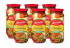 Mezzetta Italian Mix Giardiniera, Mild Heat | Gluten Free, Keto | 16 Fluid Ounce Jar (Pack Of 6)