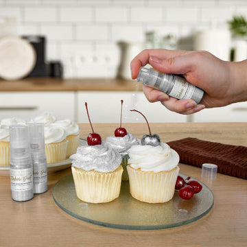 Tinker Dust - White (4G 1X Mini Pump) Edible Glitter For Desserts, Beverages, Cupcakes, Cake Pops And Cookies By Bakell