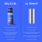 E.U.B. Strawberry Vanilla Sparkling Functional Beverage  12oz Can  50mg Caffeine  25 Calories  with Nootropics & Adaptogens for Mood & Energy Support