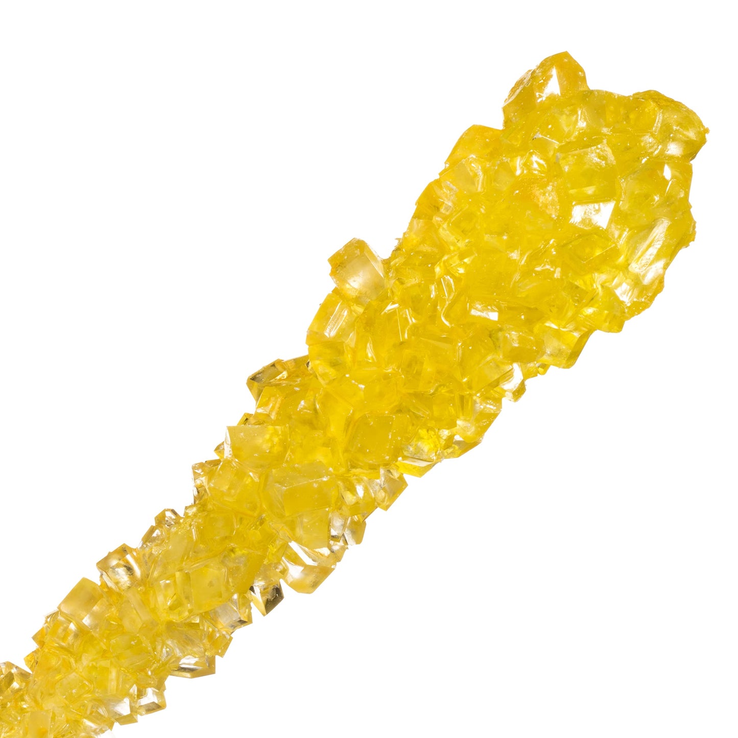 Candy Envy - Yellow Rock Candy Sugar Sticks - Lemon Flavored - 24 Indiv. Wrapped