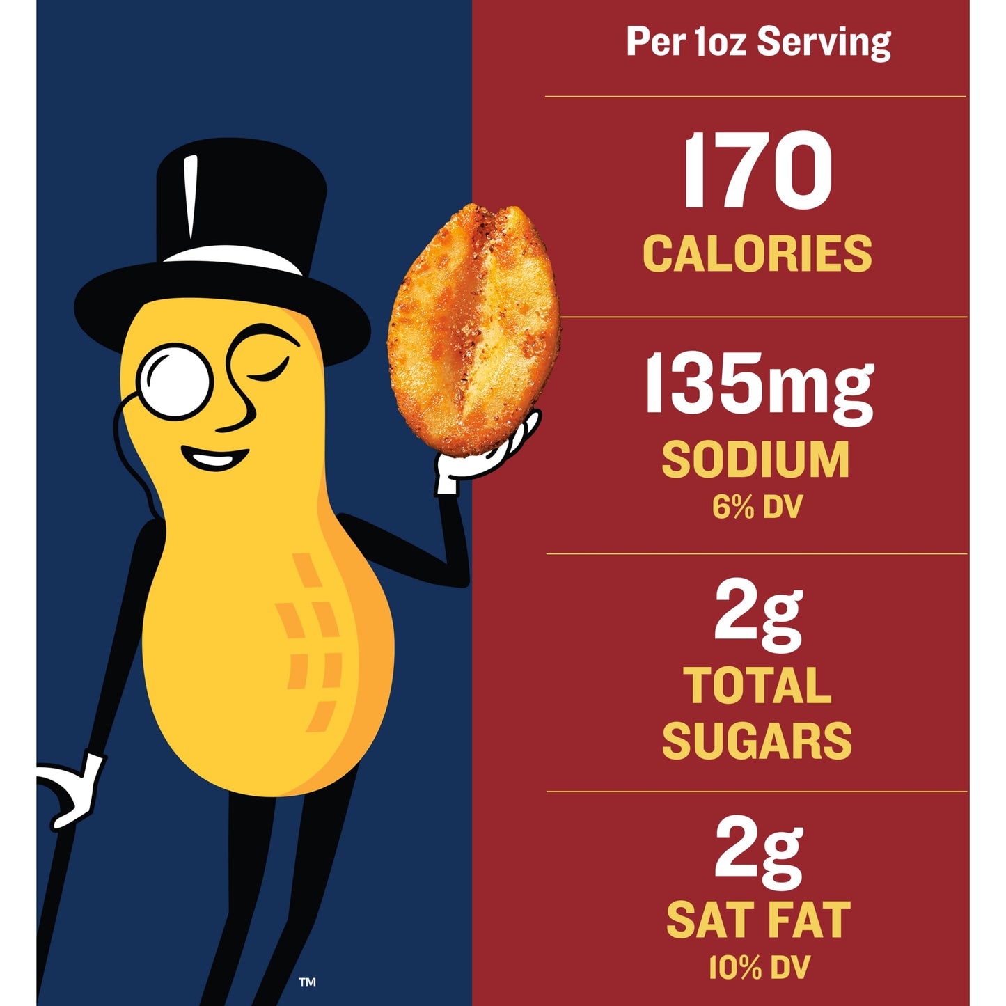 PLANTERS Chipotle Peanuts, 6 Ounce Bags, Pack of 8, Great for Snacking