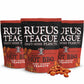 Rufus Teague Blazin’ Hot BBQ Honey Roasted Peanuts, Sweet & Spicy Gourmet Snack, 9 oz Resealable Pouch, 3 Pack