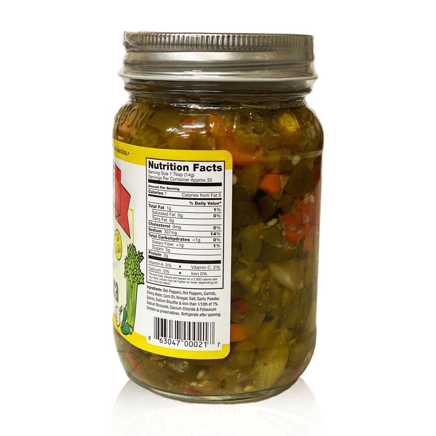 Southside Smitti'S - Italian Style Giardiniera - Medium - 16 Oz - Best Chicago Style Giardiniera Peppers - Original Southside Re