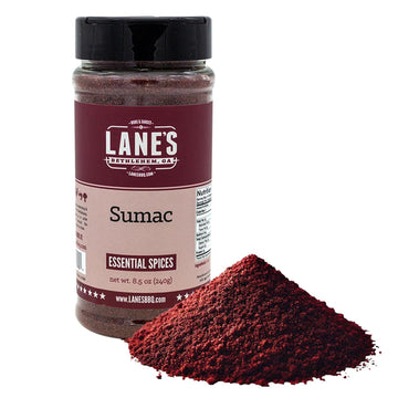 Lane's Sumac Seasoning, All Natural Sumac Spice Powder for Eggplant, Chickpeas & Lentils, Sumac Powder Mediterranean Seasoning, 