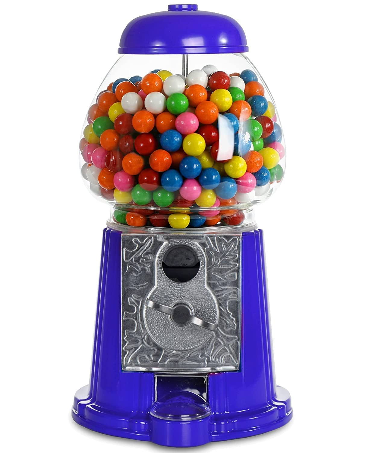 Refill Gumballs For Gumball Machine - Refill Bubble Gum 30 Oz - 6 Pack Of Double Bubble Gum Ball Candies - Christmas Holiday Gift Antique Style For Bubble Gum Machine -With Keychain - Playo