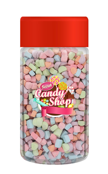 Candy Shop Premium Mini Dehydrated Marshmallows Bits (1.2Oz) (Rainbow Colorful)
