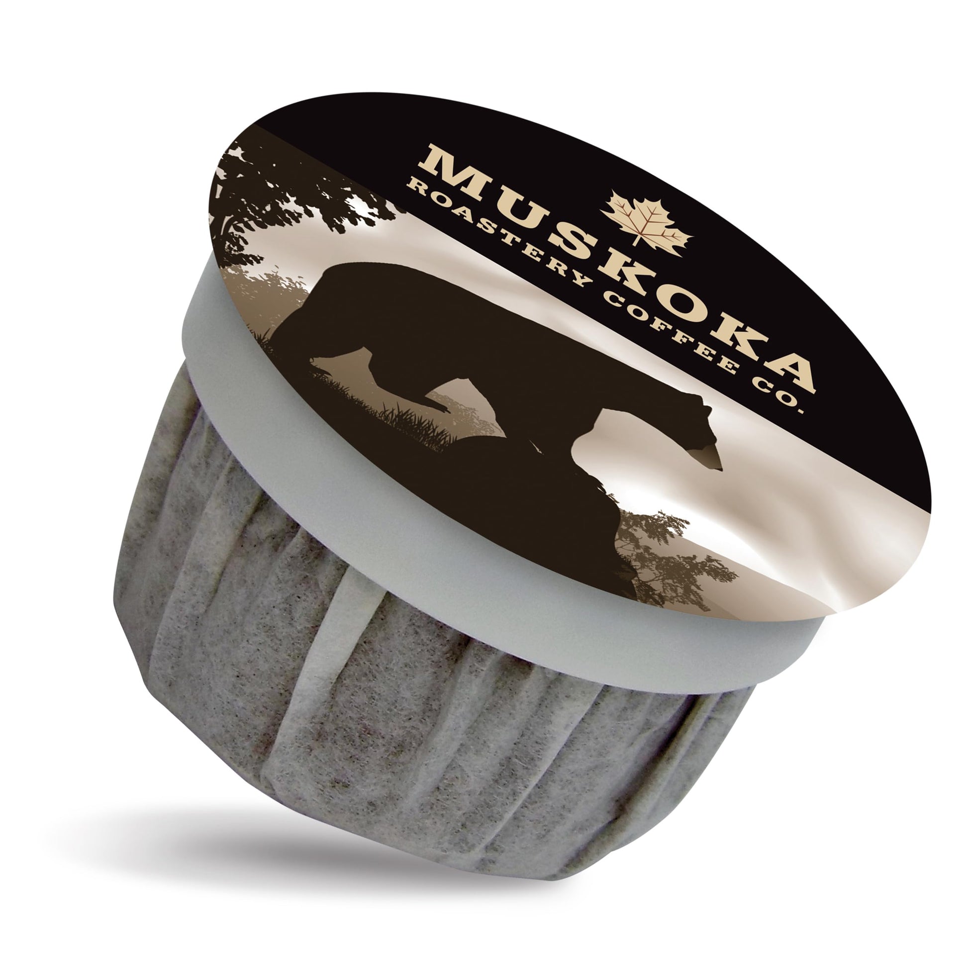 Muskoka Roastery Coffee  Black Bear  Dark Roast  20 Single Serve Coffee Pods  Compatible With K-Cup Keurig Beverage Makers
