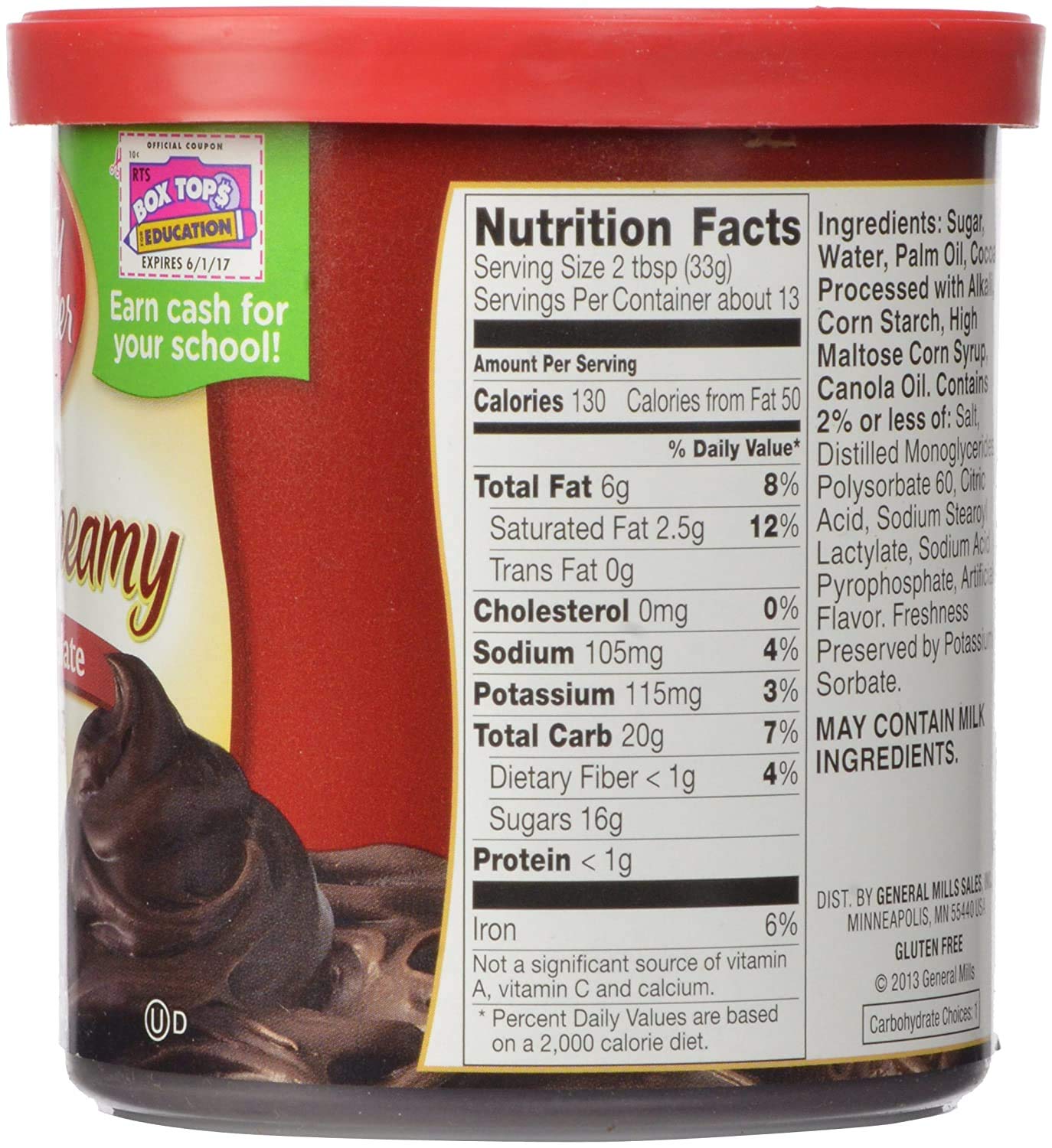 Betty Crocker Rich & Cream Frosting Dark Chocolate, 453 G