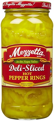 Mezzetta Deli-Sliced Hot Pepper Rings 16 Oz