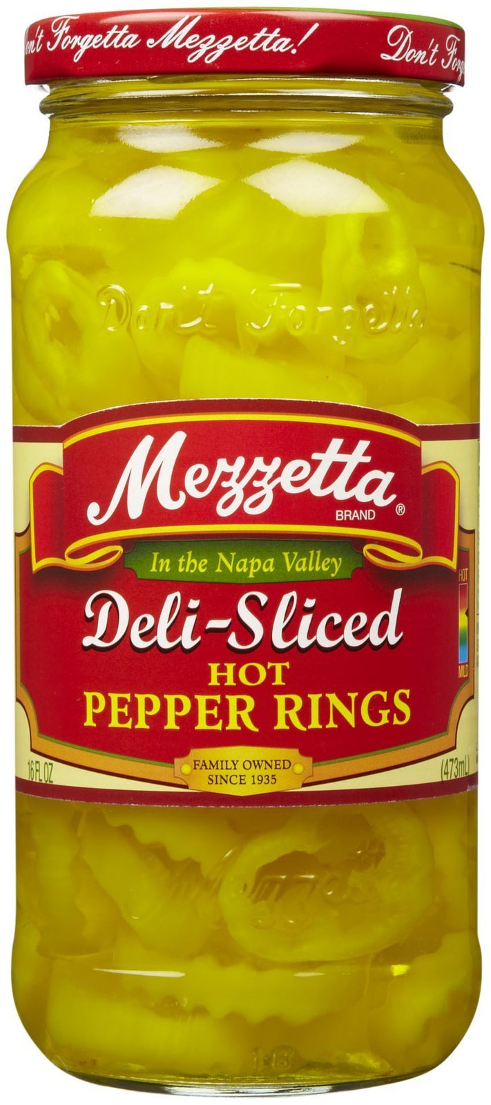 Mezzetta Deli-Sliced Hot Pepper Rings 16 Oz
