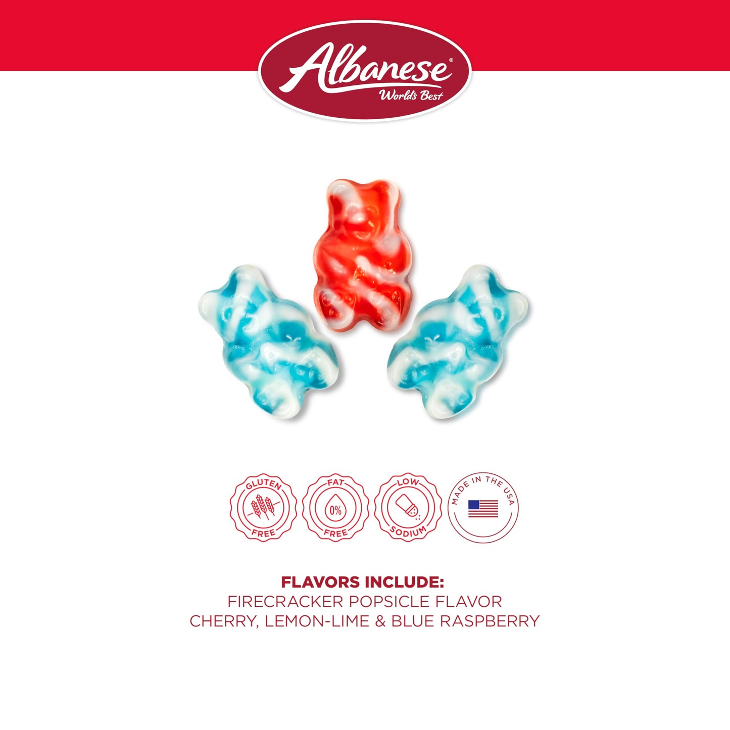 Albanese Gummy Bears, Worlds Best Gummies, 5lbs Candy
