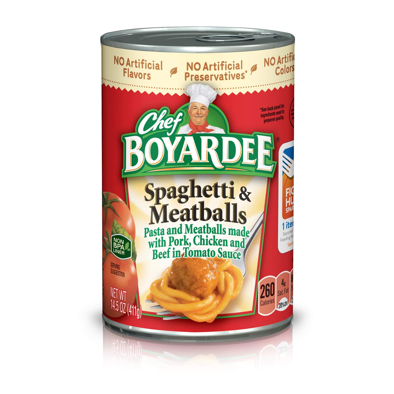 Chef Boyardee Spaghetti and Meatballs Can Pasta, Canned Food, 14.5 OZ Can (24 Cans)