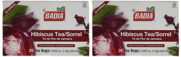 Badia Hibiscus Tea, 2 Pack (Each 25 Bags)