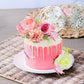 Lukinuo 14 Pcs Boho Flower Cake Topper, 3D Birthday Cake Leaf Decoration Gold Flower Cake Topper Flower Wedding Cake Topper Boho