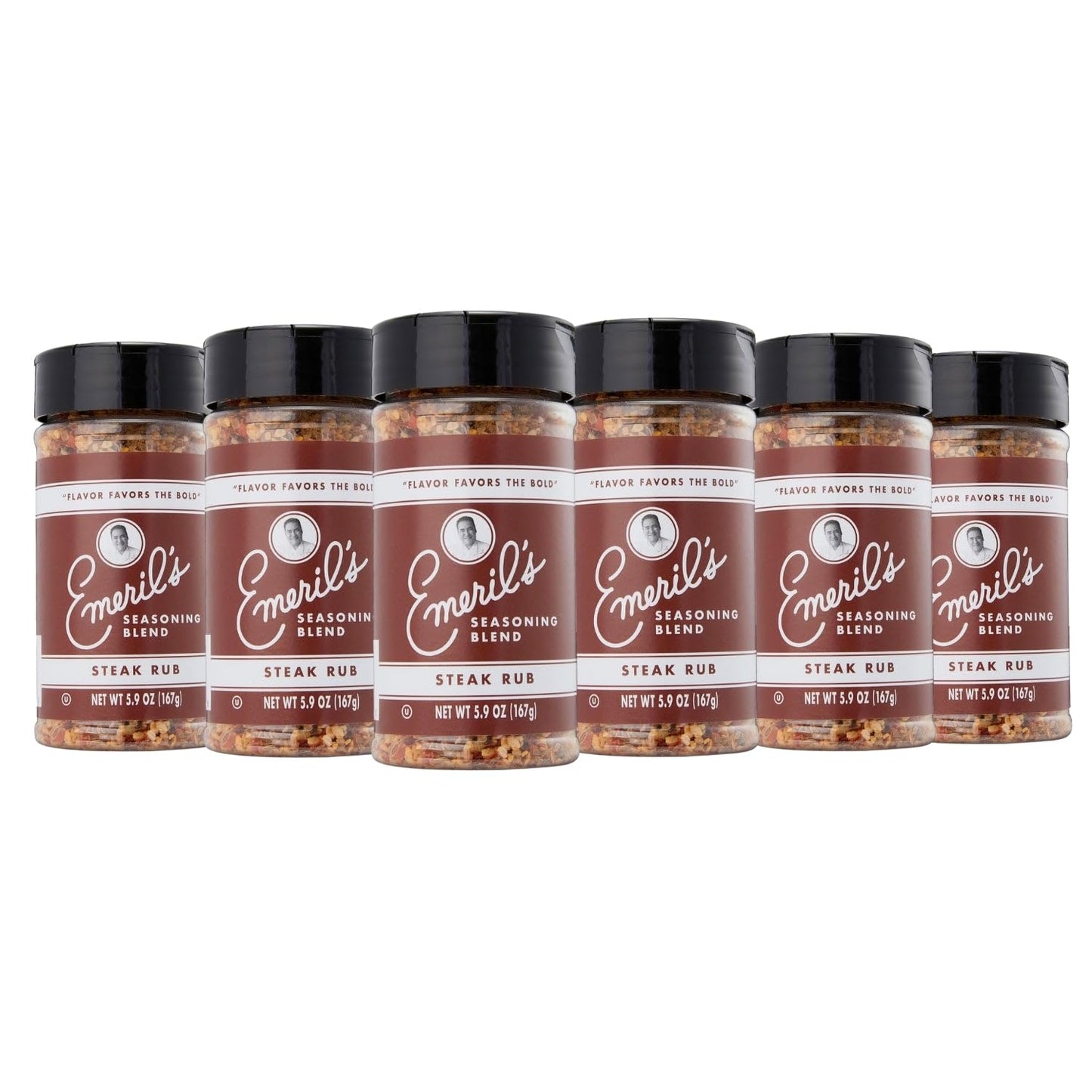 Emeril Lagasse Seasoning Blend 5 Oz, 6-Pack - Original Essence, Cajun, Blackened, Chicken Rub, Steak Rub, Rib Rub