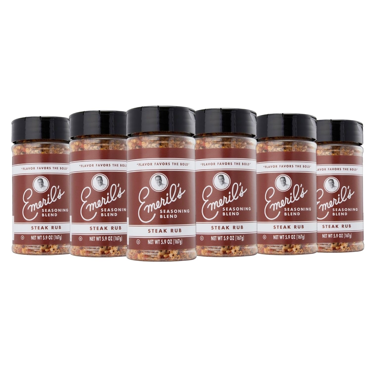 Emeril Lagasse Seasoning Blend 5 Oz, 6-Pack - Original Essence, Cajun, Blackened, Chicken Rub, Steak Rub, Rib Rub