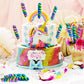 Rainbow Twisty & Swirl Lollipops 20Pk, Mermaid Lollipops Candy Individually Wrapped Bulk, Mermaid Party Supplies - Unicorn Candy