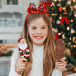 Fruidles Large Christmas Chocolate Santa Holiday Treats, Solid Smooth Milk Chocolate, Party Bag Fillers, Individually Wrapped Fo