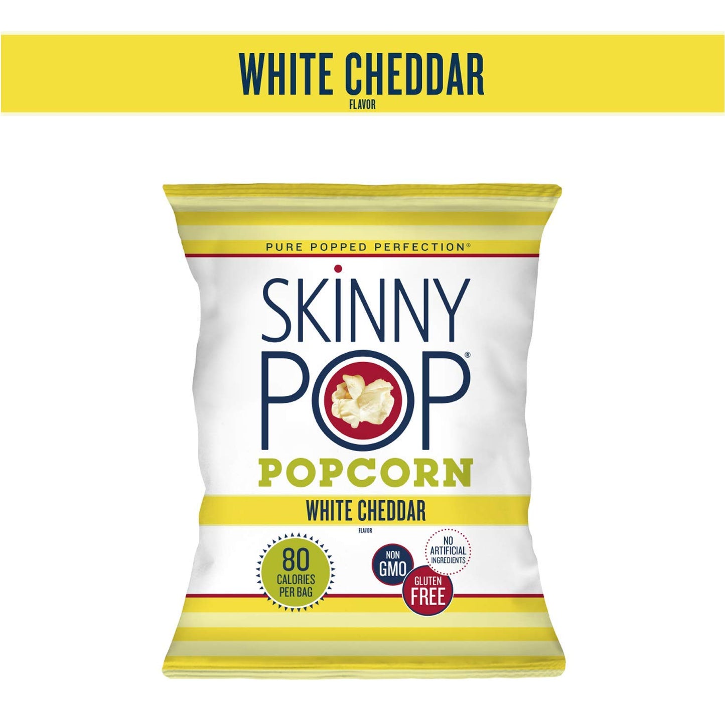 Skinnypop Cheddar & Original Popcorn Variety Snack Pack, 0.5 Ounce (Pack Of 14), Individual Snack Sized Bags, Skinny Pop, Health