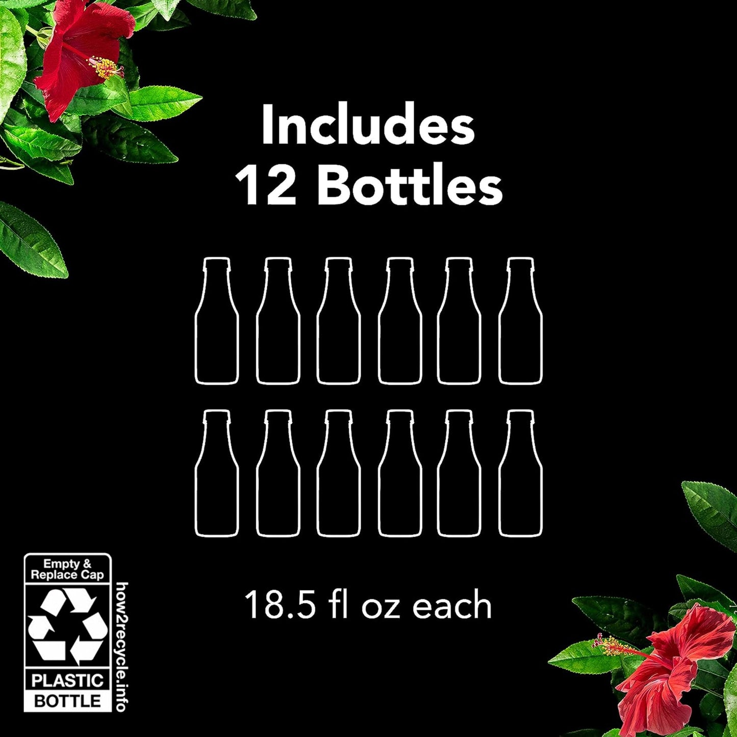 Pure Leaf Iced Tea, Blackberry, 18.5 Fl Oz Bottles (Pack Of 12)