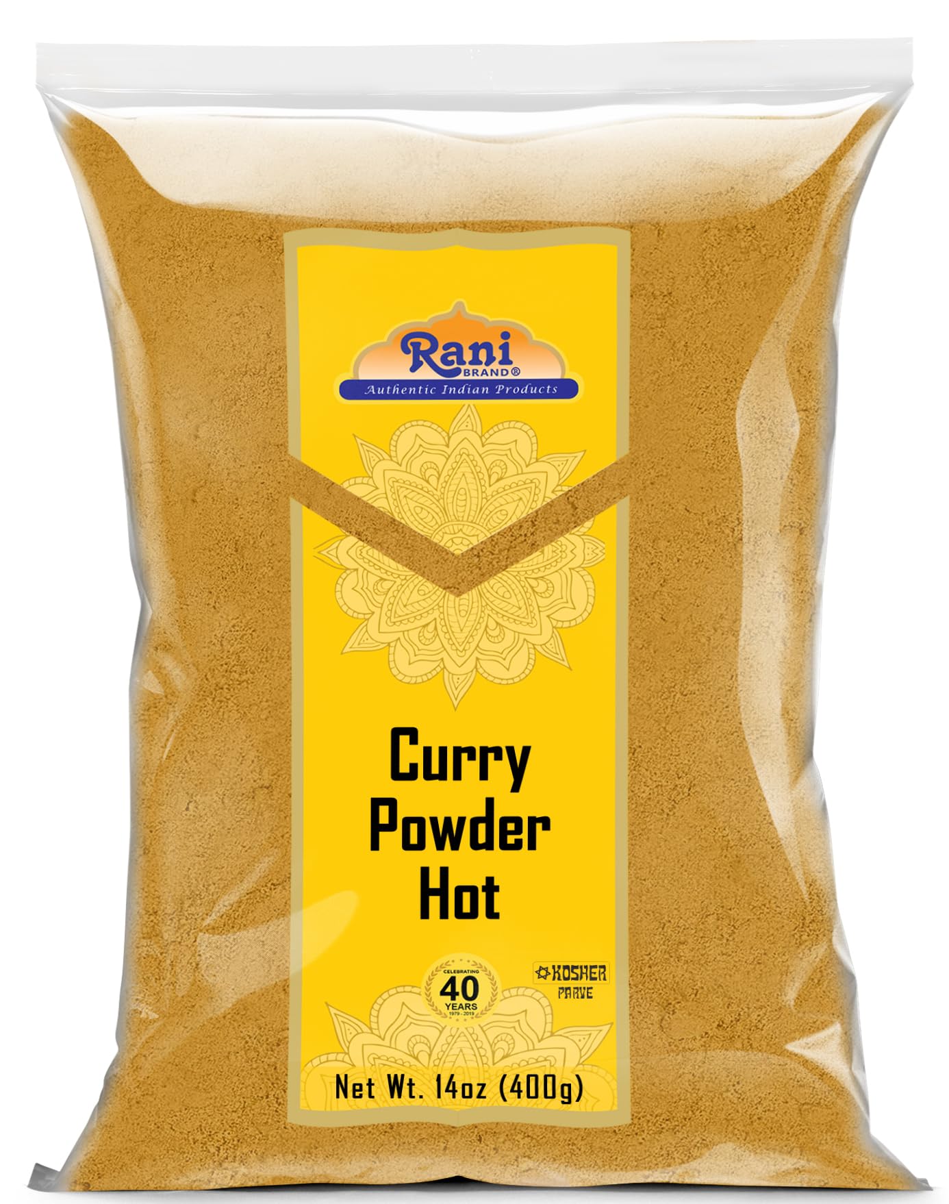 Rani Curry Powder Hot (11-Spice Authentic Indian Blend) 14oz (400g) ~ All Natural | Salt-Free | Vegan | No Colors | Gluten Frien