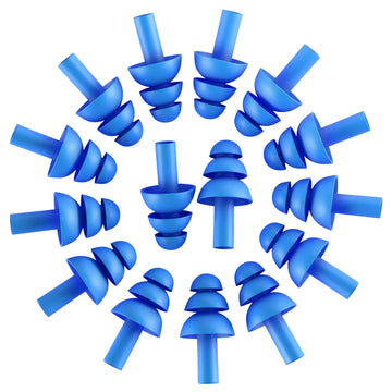100 Pair Soft Silicone Reusable Washable Ear Plugs For Sleeping Swimming Noise Hearing Protection Earplugs Music Concerts Constr