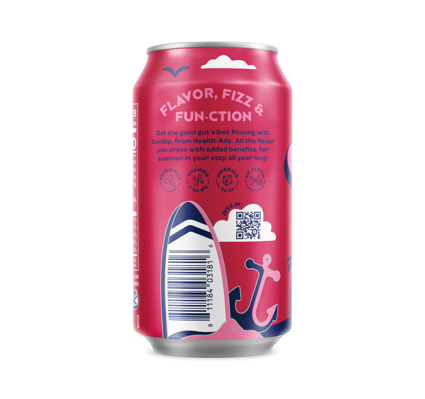 Health-Ade SunSip Prebiotic Soda, Cherry Cola, 11.5 oz, 12 Pack, Naturally Sweetened, Gut-Healthy Beverage