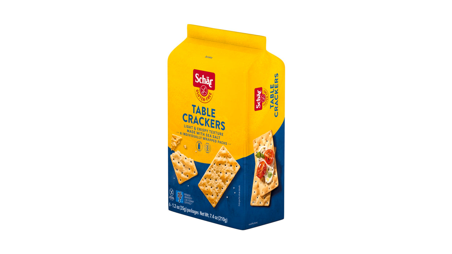 Schar Original Table Crackers 5-Pack - Light, Saltine-like Crackers, Perfect for Gluten-Free Pantries - Versatile Snack or Soup