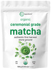 Organic Ceremonial Grade Matcha Powder  100g | 100 Servings | enhanced First Harvest Authentic Japanese Origin | 100% Pure Barista-Grade Sugar-Free Matcha Green Tea For Latte  Beverage & Baking
